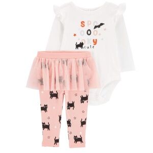 Carter’s Spooky Cute Baby 2 Piece Outfit with Tulle Skirt